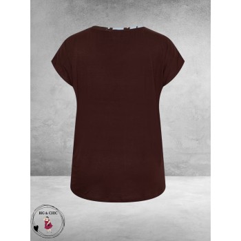 Kaffe curve Shirt Mila Coffee Bean /Blue 