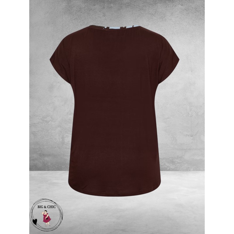 Kaffe curve Shirt Mila Coffee Bean /Blue 