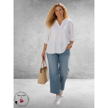 Kaffe Curve Blouse Alberte Gebroken Wit 