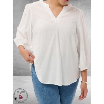 Kaffe Curve Blouse Alberte Gebroken Wit 