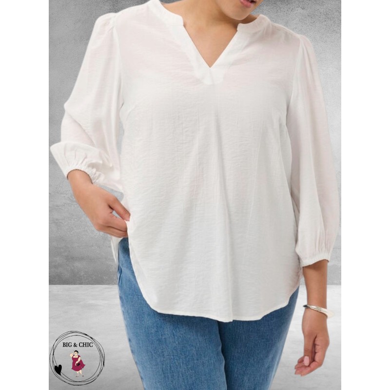 Kaffe Curve Blouse Alberte Gebroken Wit 