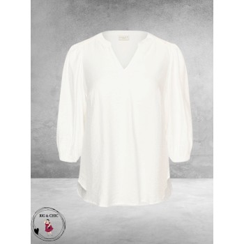 Kaffe Curve Blouse Alberte Gebroken Wit 