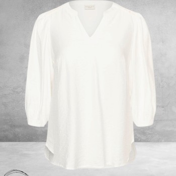 Kaffe Curve Blouse Alberte Gebroken Wit 