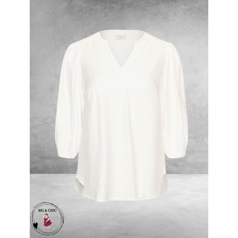 Kaffe Curve Blouse Alberte Gebroken Wit 