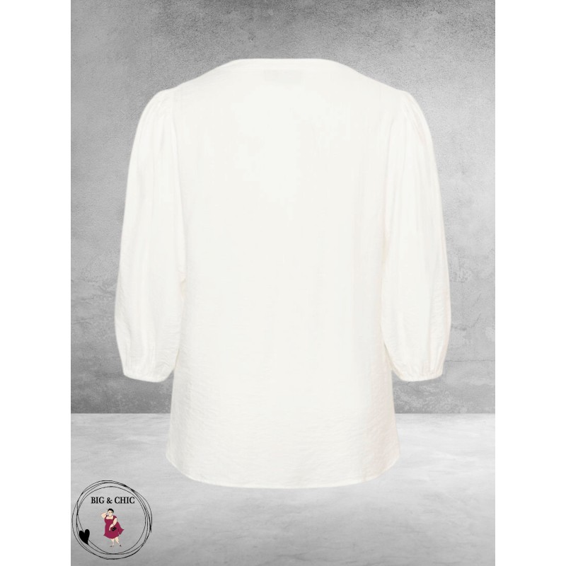 Kaffe Curve Blouse Alberte Gebroken Wit 
