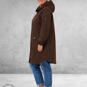 Kaffe Curve Regen Parka Sofia Bruin