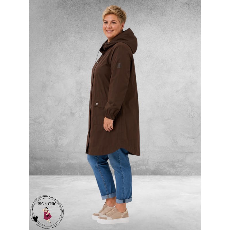 Kaffe Curve Regen Parka Sofia Bruin