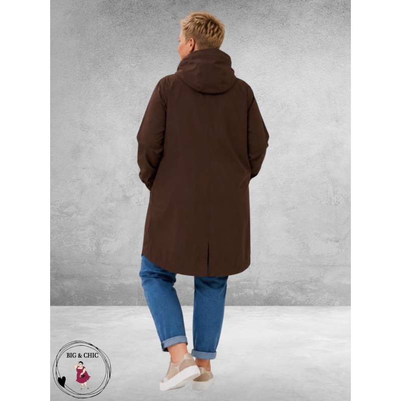 Kaffe Curve Regen Parka Sofia Bruin