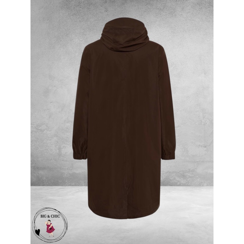 Kaffe Curve Regen Parka Sofia Bruin