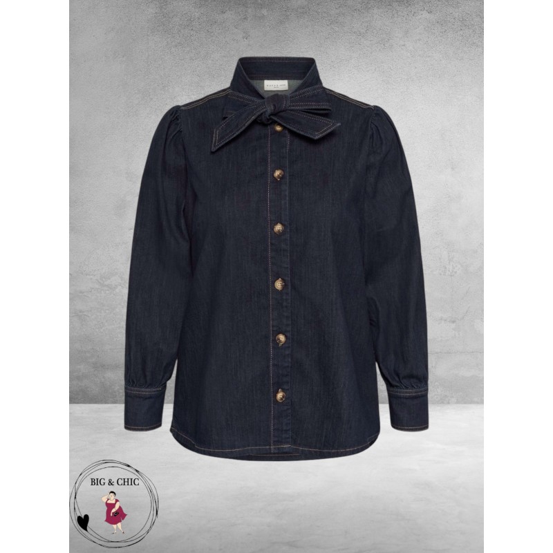 Kaffe Curve Blouse Denim Mally 