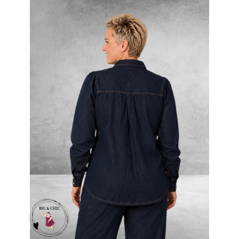Kaffe Curve Blouse Denim Mally 