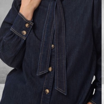 Kaffe Curve Blouse Denim Mally 