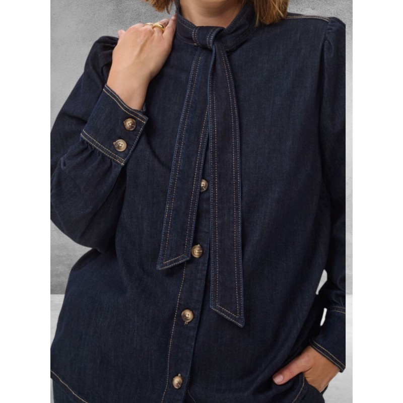 Kaffe Curve Blouse Denim Mally 
