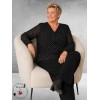 Kaffe Curve Minda Blouse Zwart/Stippen