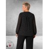Kaffe Curve Minda Blouse Zwart/Stippen