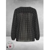 Kaffe Curve Minda Blouse Zwart/Stippen