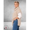 Kaffe Curve Poncho Knit Mala Zand