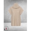 Kaffe Curve Poncho Knit Mala Zand