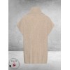 Kaffe Curve Poncho Knit Mala Zand
