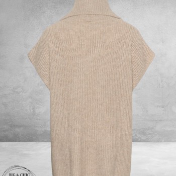 Kaffe Curve Poncho Knit Mala Zand