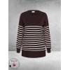 Kaffe Curve Trui Long Liona Fudge/White