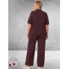 Kaffe Curve Pantalon Jenna Straight Fudge