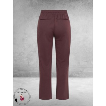 Kaffe Curve Pantalon Jenna Straight Fudge