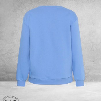 KAFFE CURVE Sweatshirt ATELIER Lichtblauw