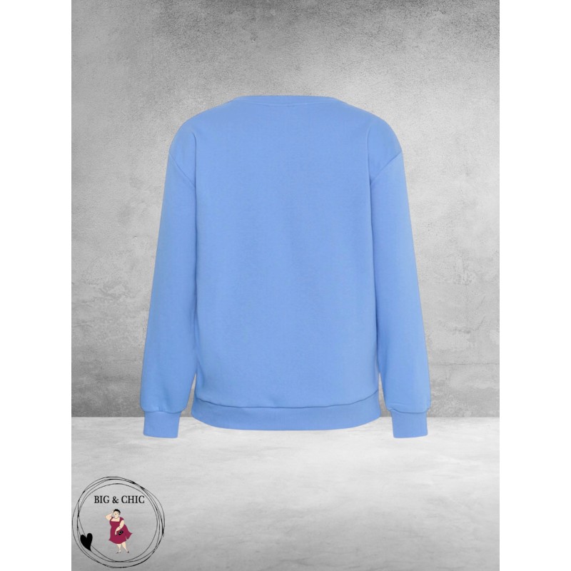 KAFFE CURVE Sweatshirt ATELIER Lichtblauw