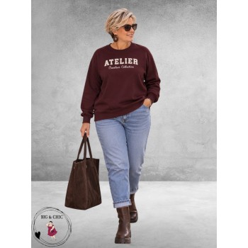 KAFFE CURVE Sweatshirt ATELIER Fudge