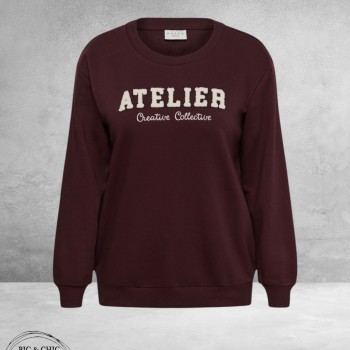 KAFFE CURVE Sweatshirt ATELIER Fudge