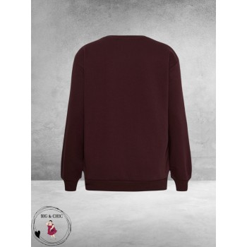 KAFFE CURVE Sweatshirt ATELIER Fudge