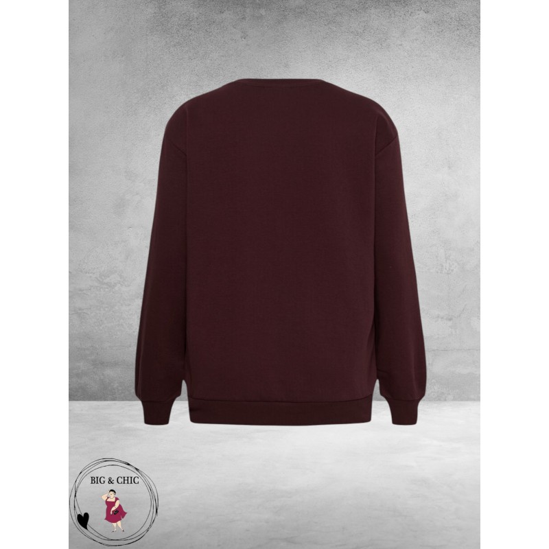 KAFFE CURVE Sweatshirt ATELIER Fudge