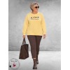 KAFFE CURVE Sweatshirt ICÔNE Geel