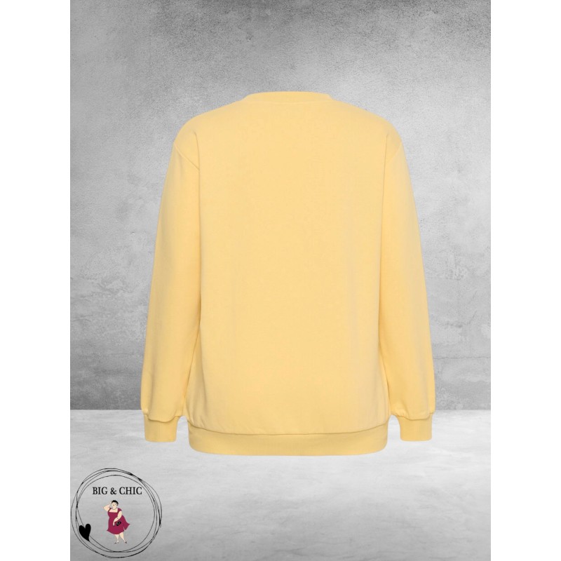 KAFFE CURVE Sweatshirt ICÔNE Geel