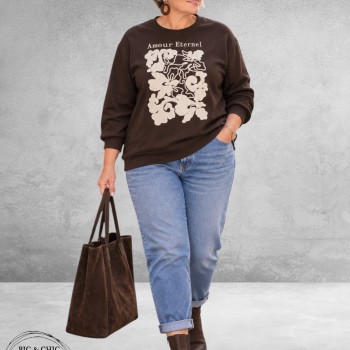 KAFFE CURVE Sweater AMOUR ETERNEL 