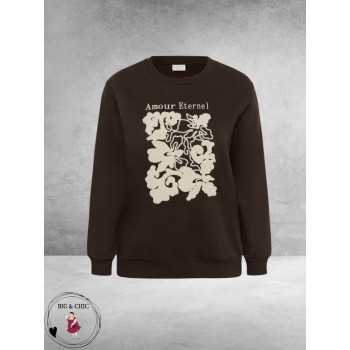 KAFFE CURVE Sweater AMOUR ETERNEL 