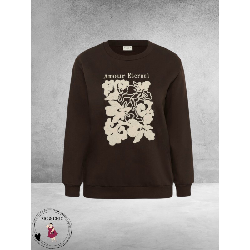 KAFFE CURVE Sweater AMOUR ETERNEL 
