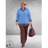 KAFFE CURVE Trui Niela Provence Bleu