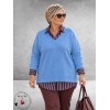 KAFFE CURVE Trui Niela Provence Bleu