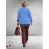 KAFFE CURVE Trui Niela Provence Bleu
