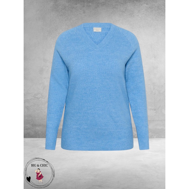 KAFFE CURVE Trui Niela Provence Bleu