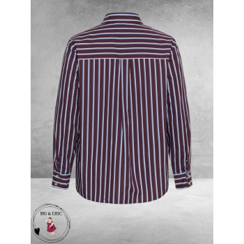 Kaffe Curve Blouse Fudge/Chalk/Provence