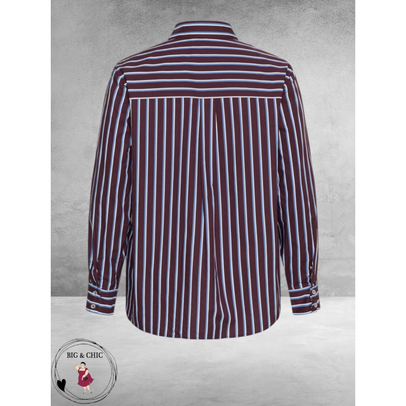 Kaffe Curve Blouse Fudge/Chalk/Provence