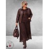 Kaffe Curve Jacket Leerlook Fudge