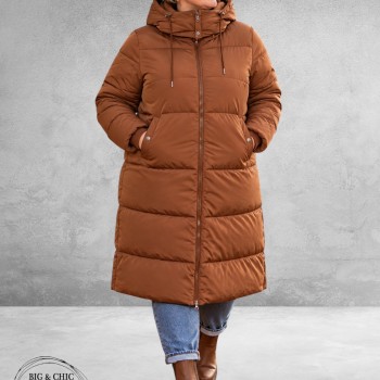 Kaffe Curve Winterjas Nicole Padded Coat Bruin