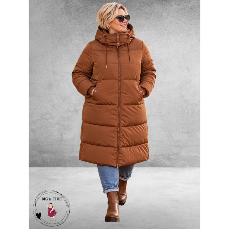 Kaffe Curve Winterjas Nicole Padded Coat Bruin