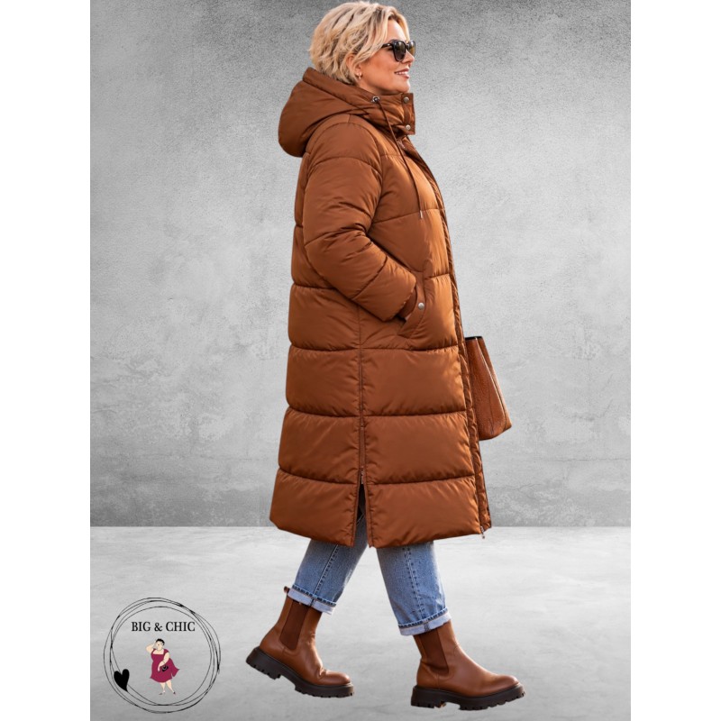 Kaffe Curve Winterjas Nicole Padded Coat Bruin
