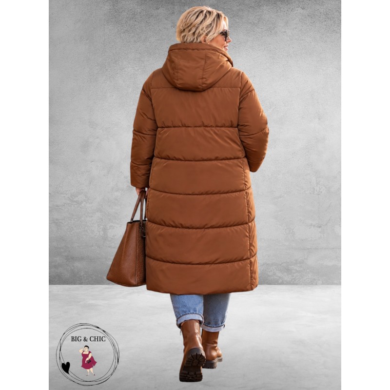 Kaffe Curve Winterjas Nicole Padded Coat Bruin