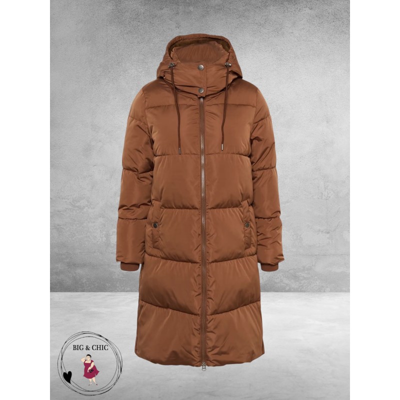 Kaffe Curve Winterjas Nicole Padded Coat Bruin